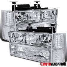 Fits 1994-1998 Chevy Ck Silverado Tahoe Suburban Headlightsbumpercorner Lamps Fits 1994-1998 Chevy Ck Silverado Tahoe Suburban Headlightsbumpercorner Lamps