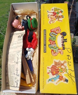 Vintage Pelham Puppet In Box & Instructions Walt Disney Goofy Never Used Retro
