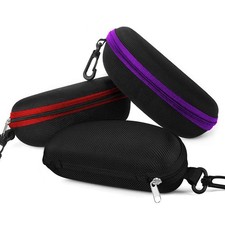 Yamrots 3pcs Zipper Hard Sunglasses Cases Portable Travel Eyeglasses Cases wi...