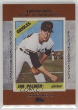 2013 Topps Manufactured Rookie Card Patch Jim Palmer #RCP-13 Patch HOF 1op8. rookie card picture
