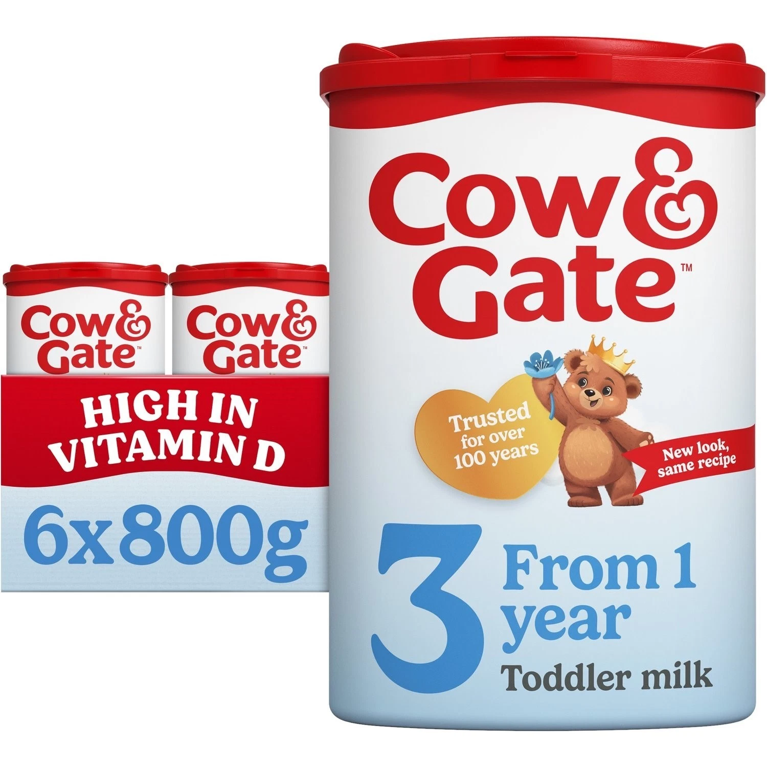 6 x 800g Cow & Gate Toddler Milk 3 Fortified Milk Drink From 1 Year
Opens in a new window or tab
