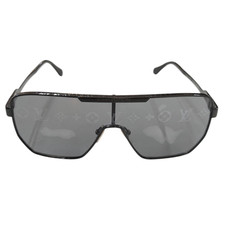 LOUIS VUITTON Sunglasses Eyewear LV Sky Mask Z2069U 93L Black Gray BodyOnly Auth