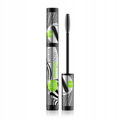 Eveline Mega Size Lashes Super Curl - schwarze Mascara