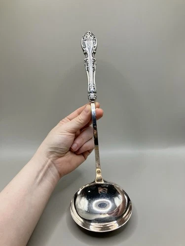 Melrose by Gorham Sterling Silver Handle Large Soup Ladle