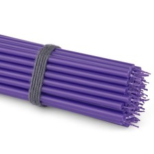 50x Stabkerzen violett Tropffrei Rußfrei dünn L 16cm Premium Paraffinwachs 36113