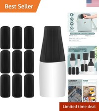 10 Pack Silicone Travel Bottle Covers - Leak-Proof and Reusable Black Sleeves