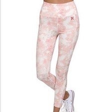 NWT HURLEY M Rose Tie Dye Surf Side Pocket Leggings 25 Inseam Style 3HWKP0062