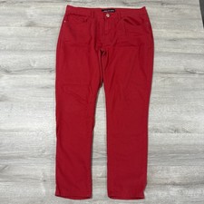 Vim Vixen Chino Pants Women’s Red Stretch Cotton Blend Size 17/18