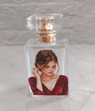 Crying Lady Design Clear Glass Spray Perfume Bottle Empty Refillable 50ml