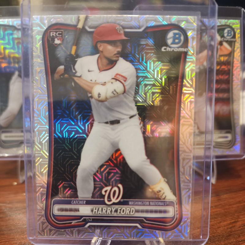 Harry Ford Chrome Mojo Refractor Rookie 2026 Bowman Card 84 Washington Nationals