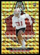Renardo Green 2024 Panini Mosaic Mosaic Reactive Yellow #358 San Francisco 49ers