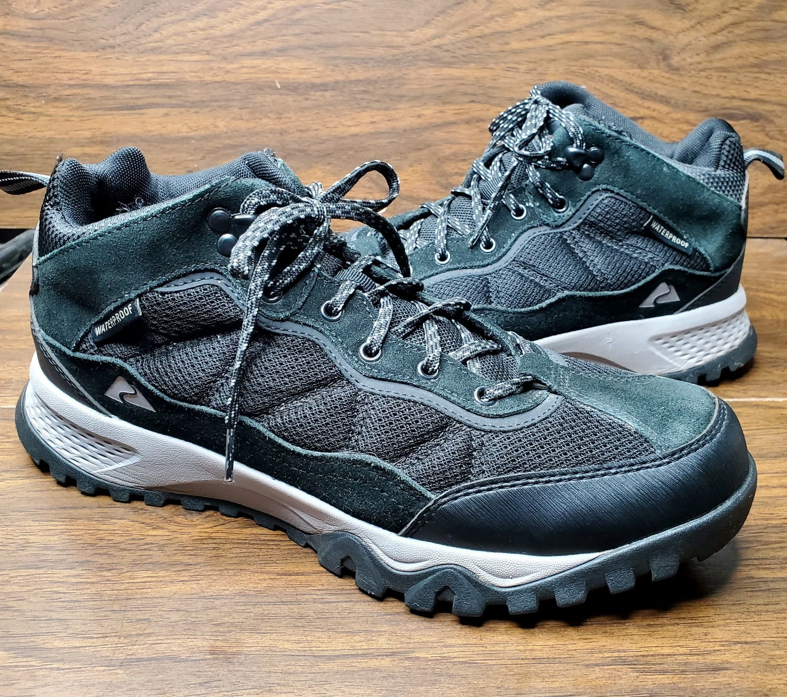 Ozark Trail Men's Simon Mid Hiker Boot- Size 11.5- Black, Waterproof Shoes