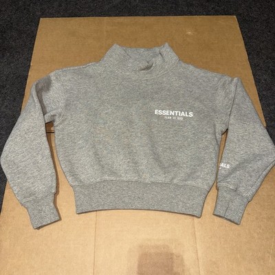 Fear of Good Essentials Sweatshirt Boys XS Fleece Mock Neck Pullover NWT Tear