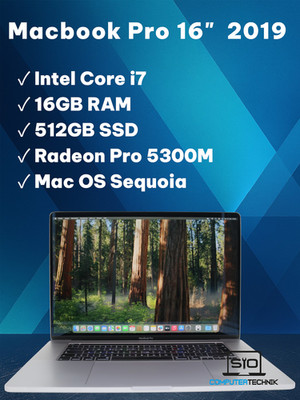 MacBook Pro 2019 16'' i7-9th Gen. 16GB RAM 512GB SSD AMD Radeon 5300  #F77