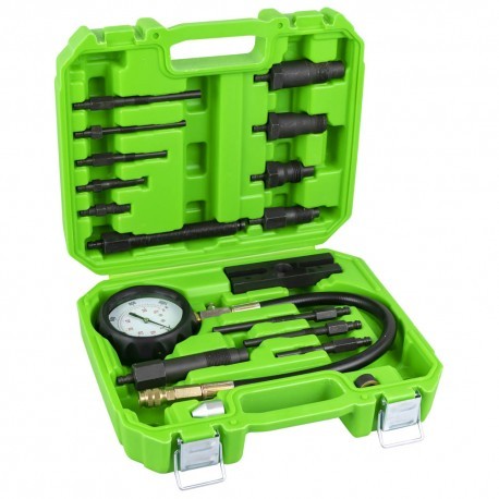 Compressiomètre diesel 18 pièces kit de test de pression 0-70 bar pour camion
