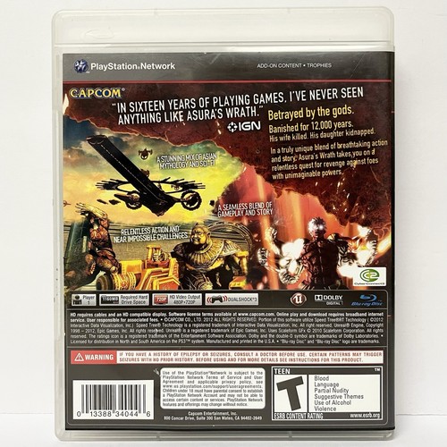 Asura’s Wrath PS3 PlayStation 3 - CIB komplett mit Handbuch NEUWERTIG DISC - Bild 2 von 3