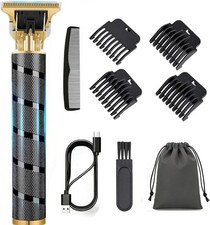 Cordless Hair Clipper, Beard Trimmer for Men, Rechargeable T-Blade Grooming Kit