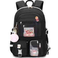 Backpack for Girls with Accessories Laptop Bookbags 16 Inch Kawaii Kids Eleme...