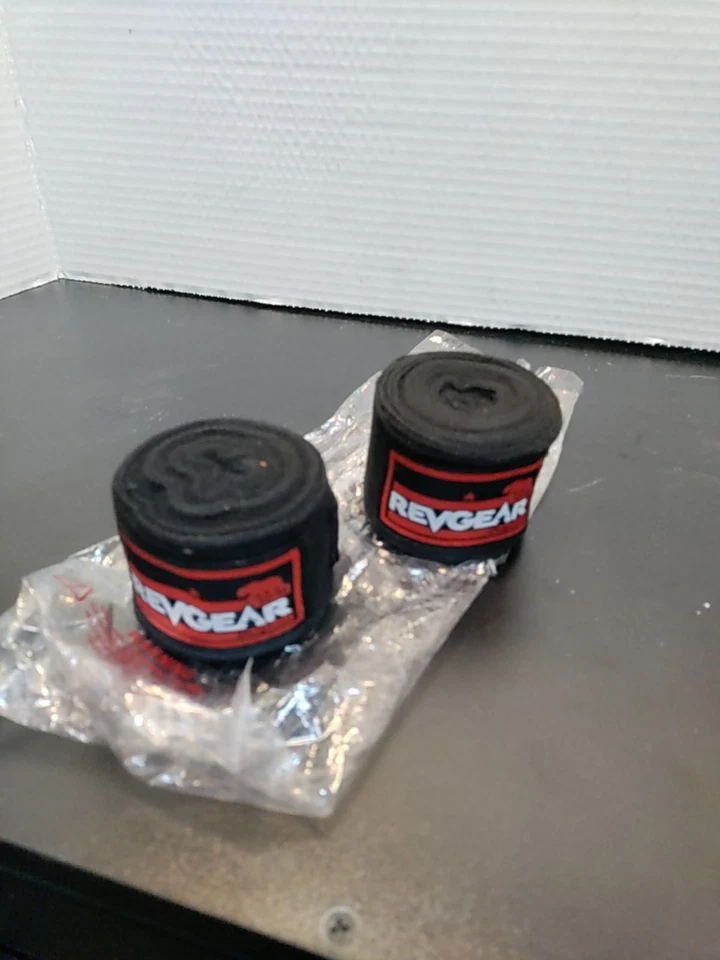 NEW Revgear Boxing 2" Width Elastic Handwraps 180" Length BLACK - Image 2 of 4
