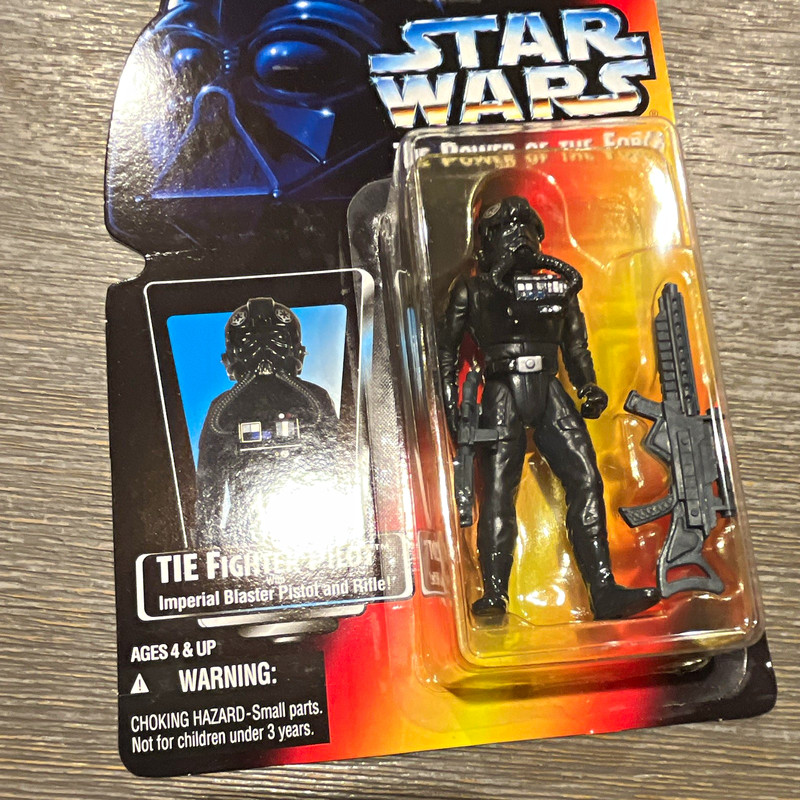 Star Wars Power of the Force TIE Fighter Pilot Action Figure w/ Blaster Pistol