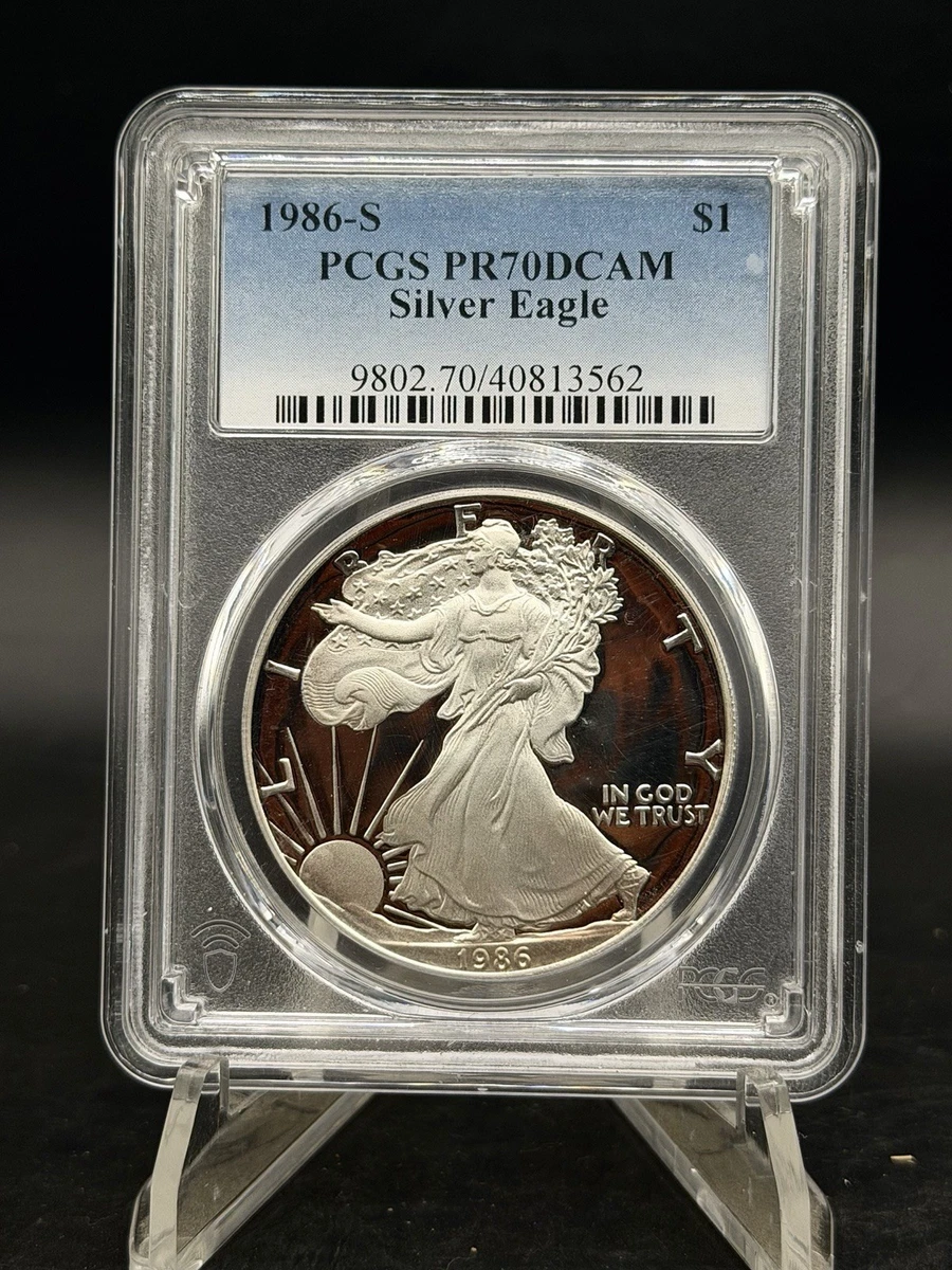 1986年 イーグル銀貨 PR70DCAM PCGS 2 1986 American Eagle PR 70 Graded Silver Bullion Coins for sale | eBay