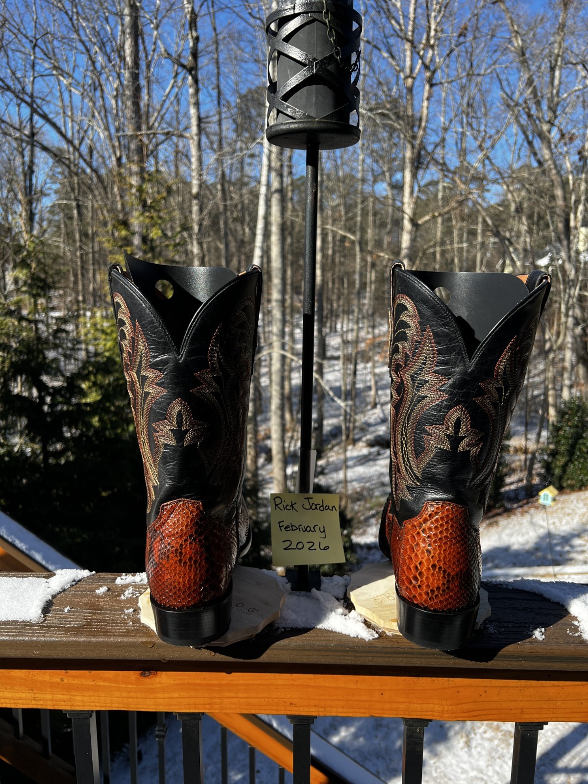 Dan Post Rustic Exotic Python Cowboy Boots in men… - image 5