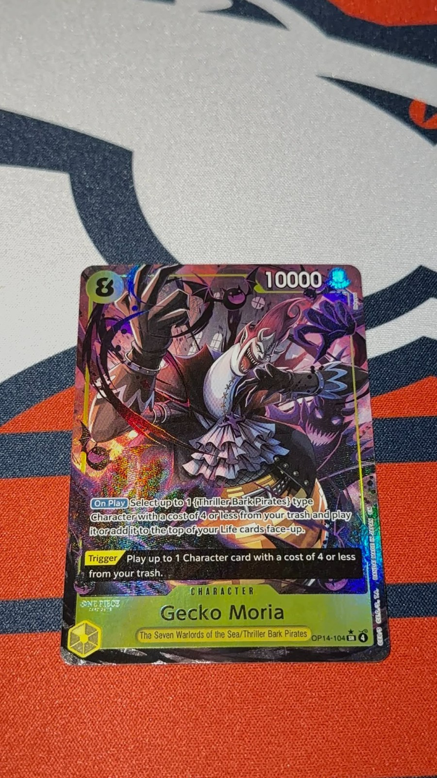 Gecko Moria (Alt Art) OP14-104 SR The Azure Sea’s Seven English