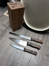 R.H. Forschner Kitchen Knife Set Of 3 - 430-8 , 455-10 , 405-6 Swiss Knives 🔪