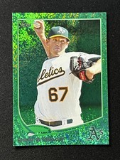 2013 Topps #648 Dan Straily Emerald Foil