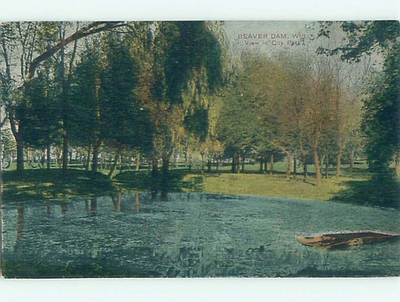 #ad #ad Divided Back PARK SCENE Beaver Dam Wisconsin WI : make an offer HJ7735 $1.49