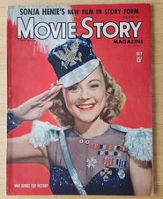 Movie Story Magazine, July 1943, Sonja Henie Cover, 