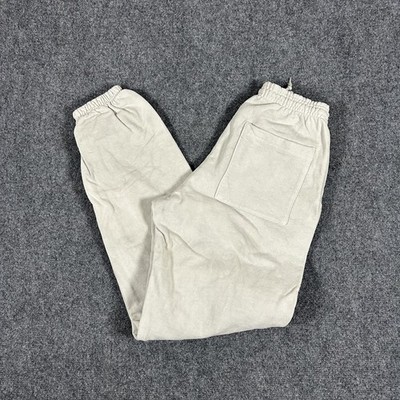Los Angeles Apparel 14oz Heavy Fleece Sweatpants Black Cream Size S #2556