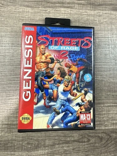 Streets of Rage 2 Custom Game Case For Sega Genesis  *NO GAME* - product listing photo