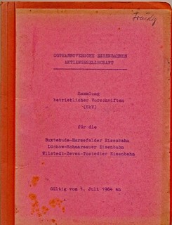 Original! OHE Collection of Operational Regulations 1964