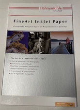 Hahnemuhle Fineart InkJet White Photo Rag Satin Paper 13 sheets 310gsm 11”X17”