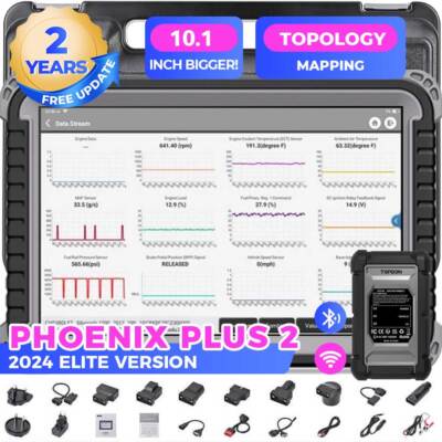 Topdon Phoenix Plus 2 Pro Bidirectional Car Diagnostic Scanner Tool K!ey Coding