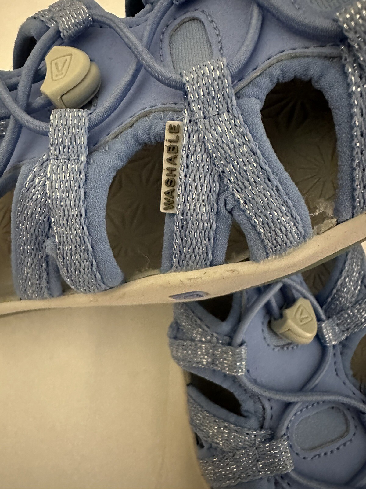 Sandali sportivi Keen Whisper punta chiusa scarpe da acqua pull toggle blu donna 4