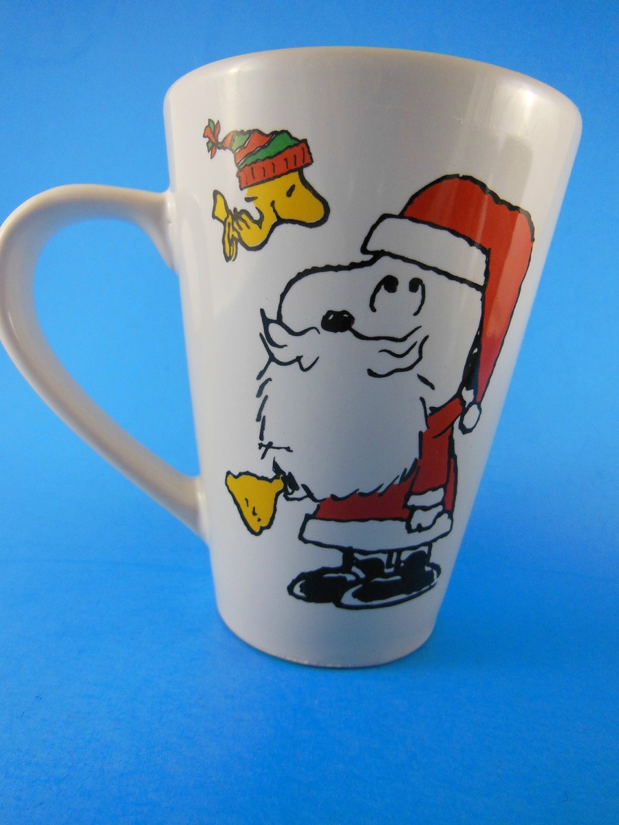 Snoopy & Woodstock Santa Claus Christmas Mug Cup 2012 Peanuts