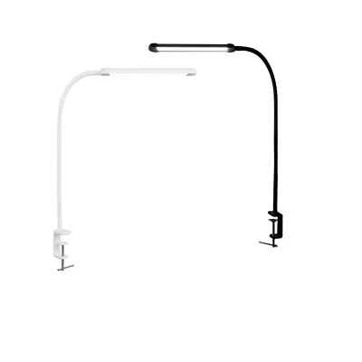 BURAKH LED Schreibtischlampe mit Klemme Stufenlos Dimmmodi 2700-6000K Büro Schreibtisch Arbeitsleuchte