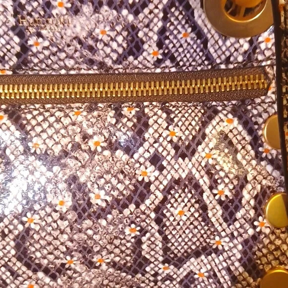 Hammitt Tony Daisy Snake Bag Gold Hardware Detachable Strap Crossbody