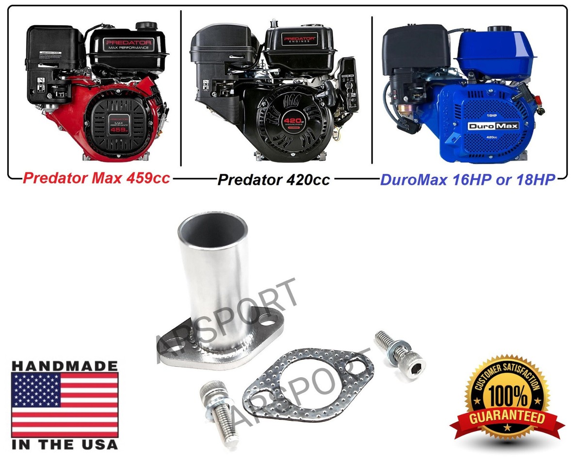 Exhaust Flex Pipe Adaptor for Predator Max 459cc, Duromax XP16HPE