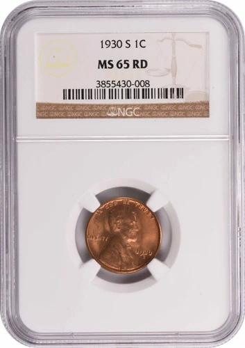 1930-S Lincoln Cent MS65RD NGC