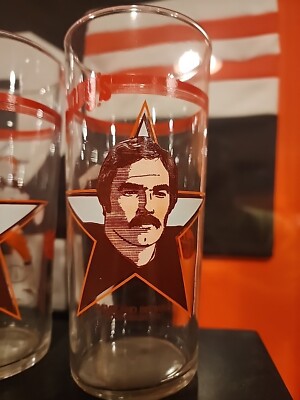 WENDY'S VINTAGE CLEVELAND BROWNS KARDIAC KIDS PLAYER GLASSES x