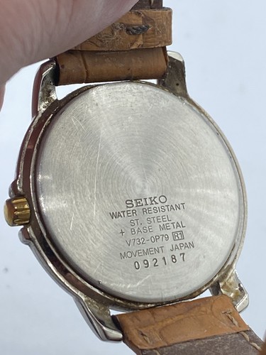 Reloj Seiko Vintage ¡Funciona! V732-0P79 092187 - Imagen 6 de 9