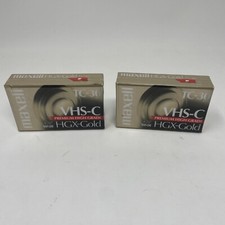 2-Pack Maxell TC-30 VHS-C Tape NEW