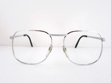 NEOSTYLE Sunart 620 828 Men's Silver Square Eyeglass Frames Germany 80s NOS