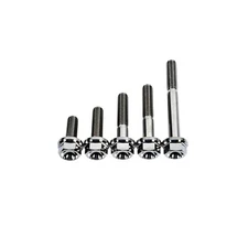 VividTi - M6 x 1.0 x 17 22 30 35 50 TITANIUM Bolts raw or burnt available ! 6 pt