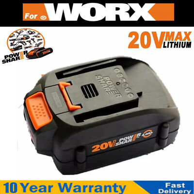 4.0Ah For WORX 20V MAX Extend Lithium Battery 20 Volt WA3520 WA3525 WA3575 WG155