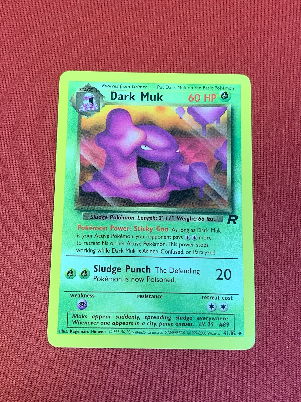 Dark Muk 41/82 Team Rocket Regular