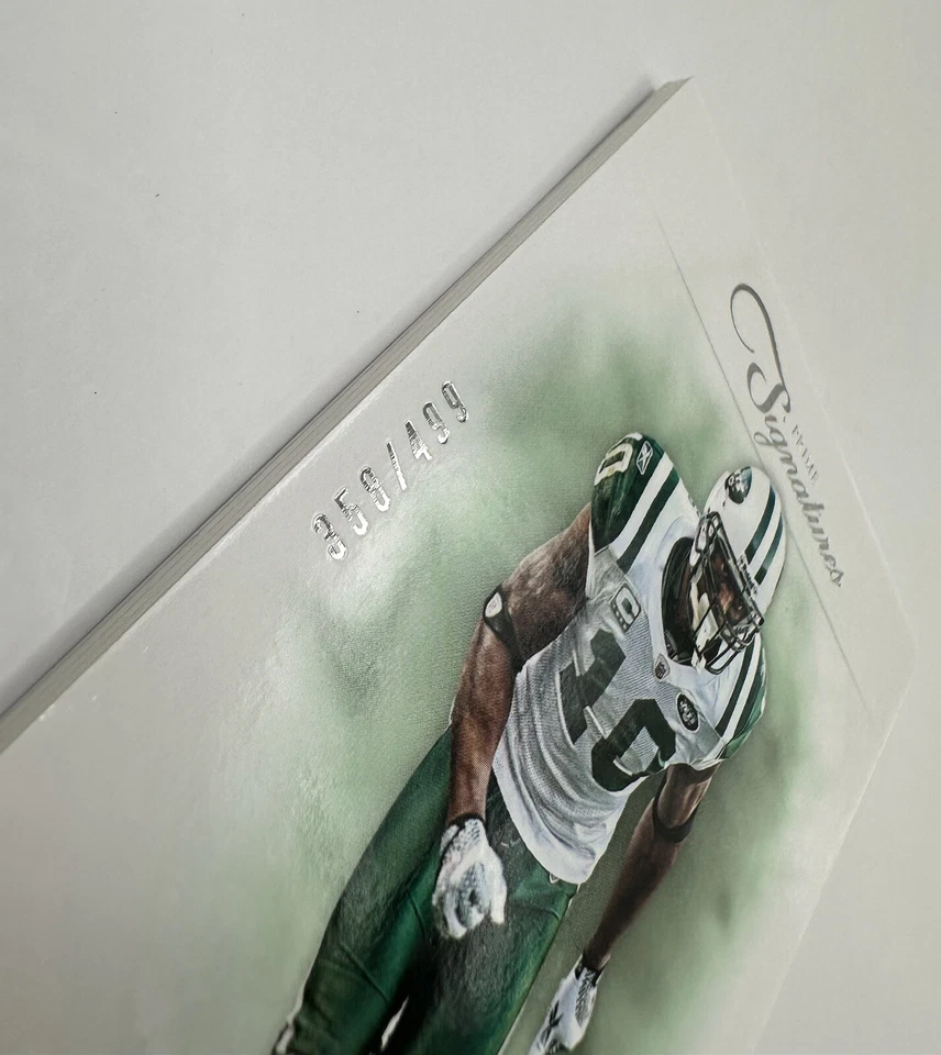 2012 Panini Prime Signatures SANTONIO HOLMES #32 #d/499 - Steelers | NY Jets - Image 2 of 3